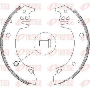 REMSA Bremsbackensatz, 4037.00