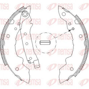 REMSA Bremsbackensatz, 4036.01