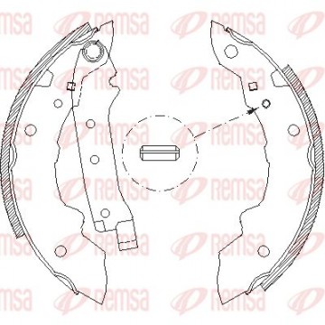 REMSA Bremsbackensatz, 4038.00