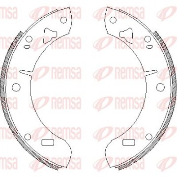 REMSA Bremsbackensatz, 4039.00