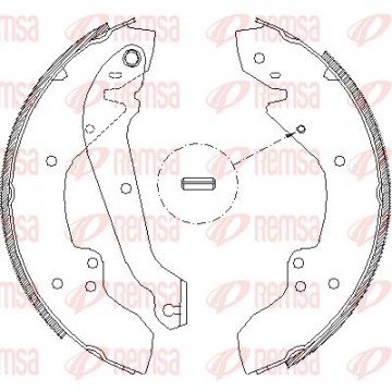 REMSA Bremsbackensatz, 4056.00