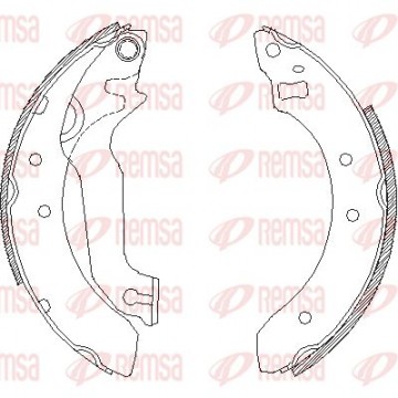 REMSA Bremsbackensatz, 4057.00
