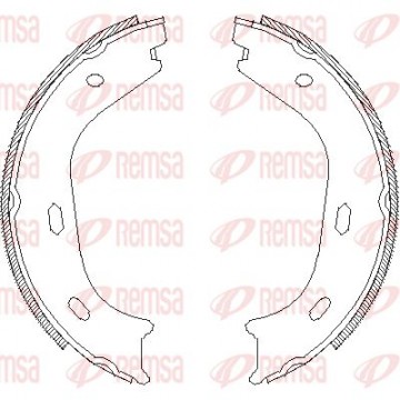 REMSA Bremsbackensatz, 4058.00