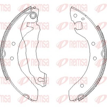 REMSA Bremsbackensatz, 4064.00