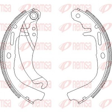 REMSA Bremsbackensatz, 4065.00