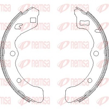 REMSA Bremsbackensatz, 4067.00