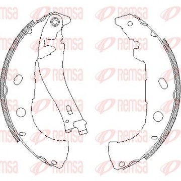 REMSA Bremsbackensatz, 4072.00
