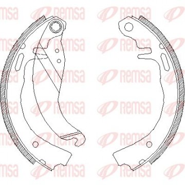 REMSA Bremsbackensatz, 4073.00