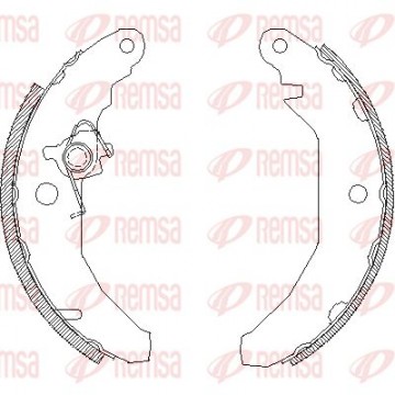 REMSA Bremsbackensatz, 4081.00