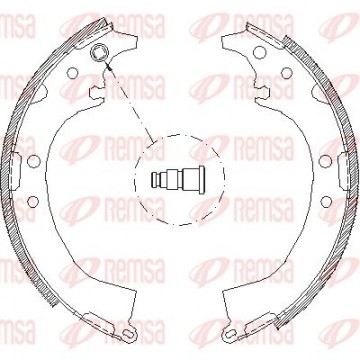 REMSA Bremsbackensatz, 4085.00