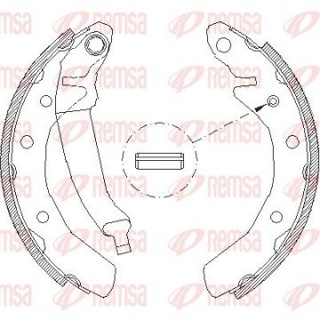 REMSA Bremsbackensatz, 4086.00