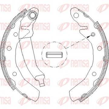 REMSA Bremsbackensatz, 4086.01