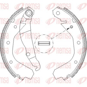 REMSA Bremsbackensatz, 4088.00