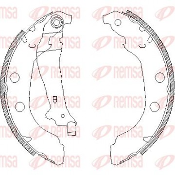 REMSA Bremsbackensatz, 4092.00
