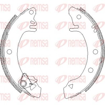 REMSA Bremsbackensatz, 4100.00