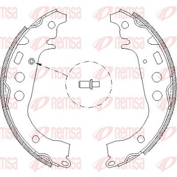 REMSA Bremsbackensatz, 4101.00