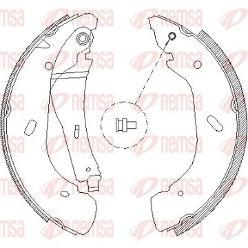 REMSA Bremsbackensatz, 4108.00