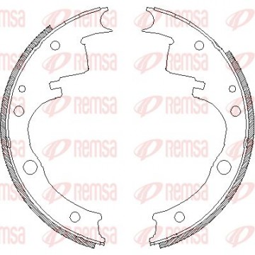 REMSA Bremsbackensatz, 4109.00