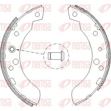 REMSA Bremsbackensatz, 4111.00