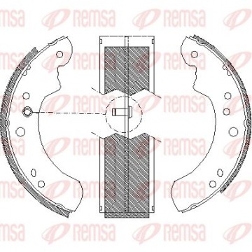 REMSA Bremsbackensatz, 4112.00