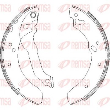REMSA Bremsbackensatz, 4114.00