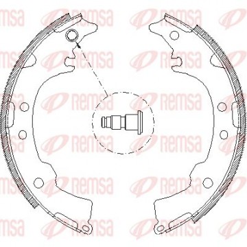 REMSA Bremsbackensatz, 4115.00