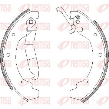 REMSA Bremsbackensatz, 4120.00