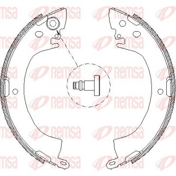 REMSA Bremsbackensatz, 4122.00