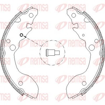 REMSA Bremsbackensatz, 4124.00