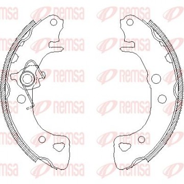 REMSA Bremsbackensatz, 4126.00