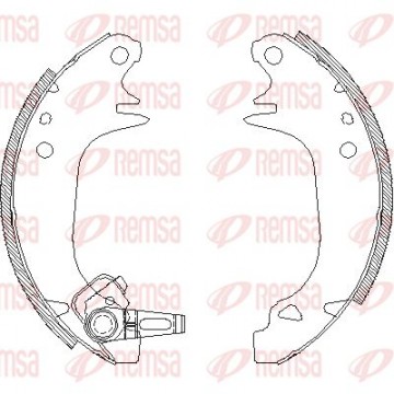 REMSA Bremsbackensatz, 4130.00