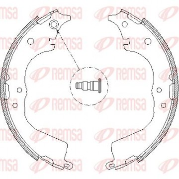 REMSA Bremsbackensatz, 4134.00