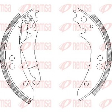 REMSA Bremsbackensatz, 4136.00