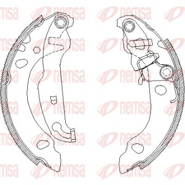 REMSA Bremsbackensatz, 4138.00