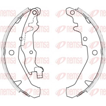 REMSA Bremsbackensatz, 4139.01
