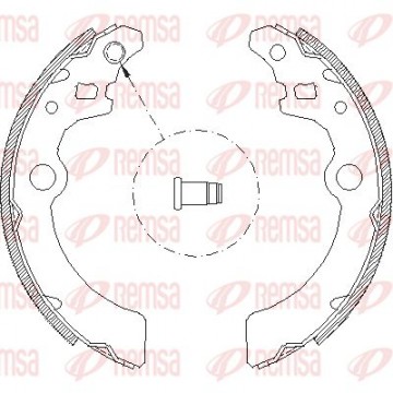 REMSA Bremsbackensatz, 4143.00