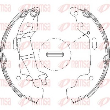 REMSA Bremsbackensatz, 4145.00