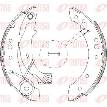 REMSA Bremsbackensatz, 4149.00