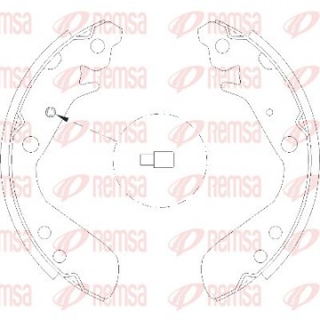 REMSA Bremsbackensatz, 4156.00