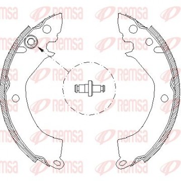 REMSA Bremsbackensatz, 4157.00