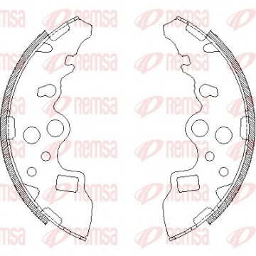 REMSA Bremsbackensatz, 4159.00