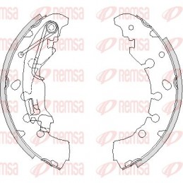 REMSA Bremsbackensatz, 4161.00