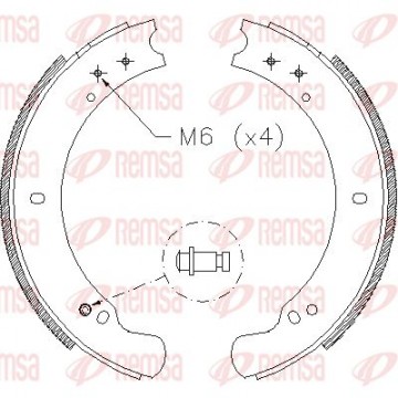 REMSA Bremsbackensatz, 4162.00