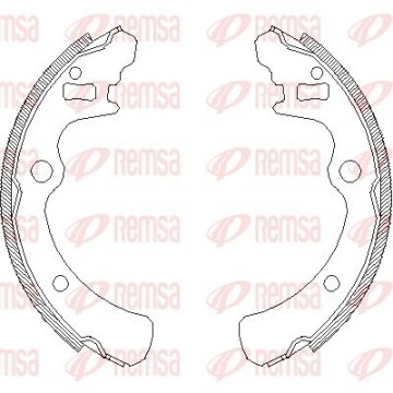 REMSA Bremsbackensatz, 4166.00