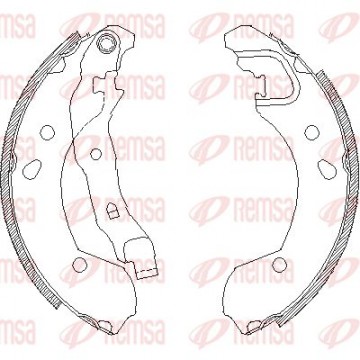 REMSA Bremsbackensatz, 4168.00