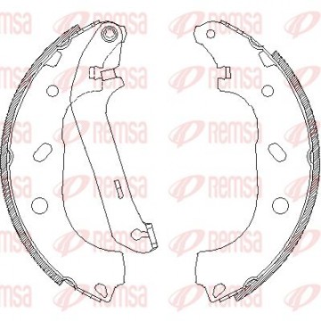 REMSA Bremsbackensatz, 4170.00