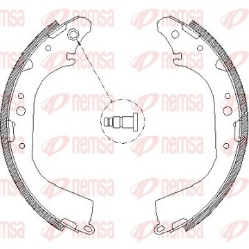 REMSA Bremsbackensatz, 4172.00