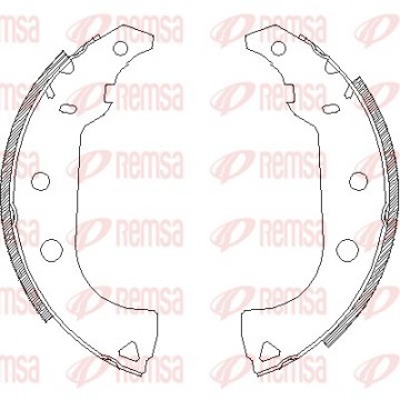 REMSA Bremsbackensatz, 4176.00