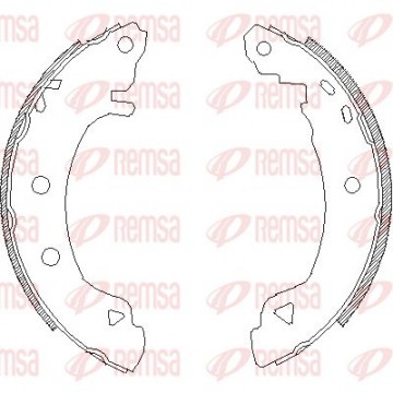 REMSA Bremsbackensatz, 4182.04