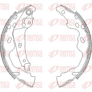 REMSA Bremsbackensatz, 4187.00